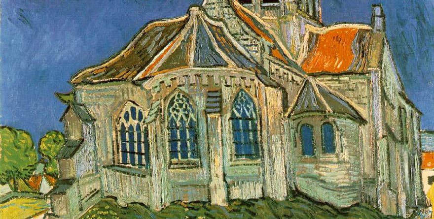 Van Gogh, La Chiesa di Auvers-sur-Oise - Descrizione - Viaggio in baule